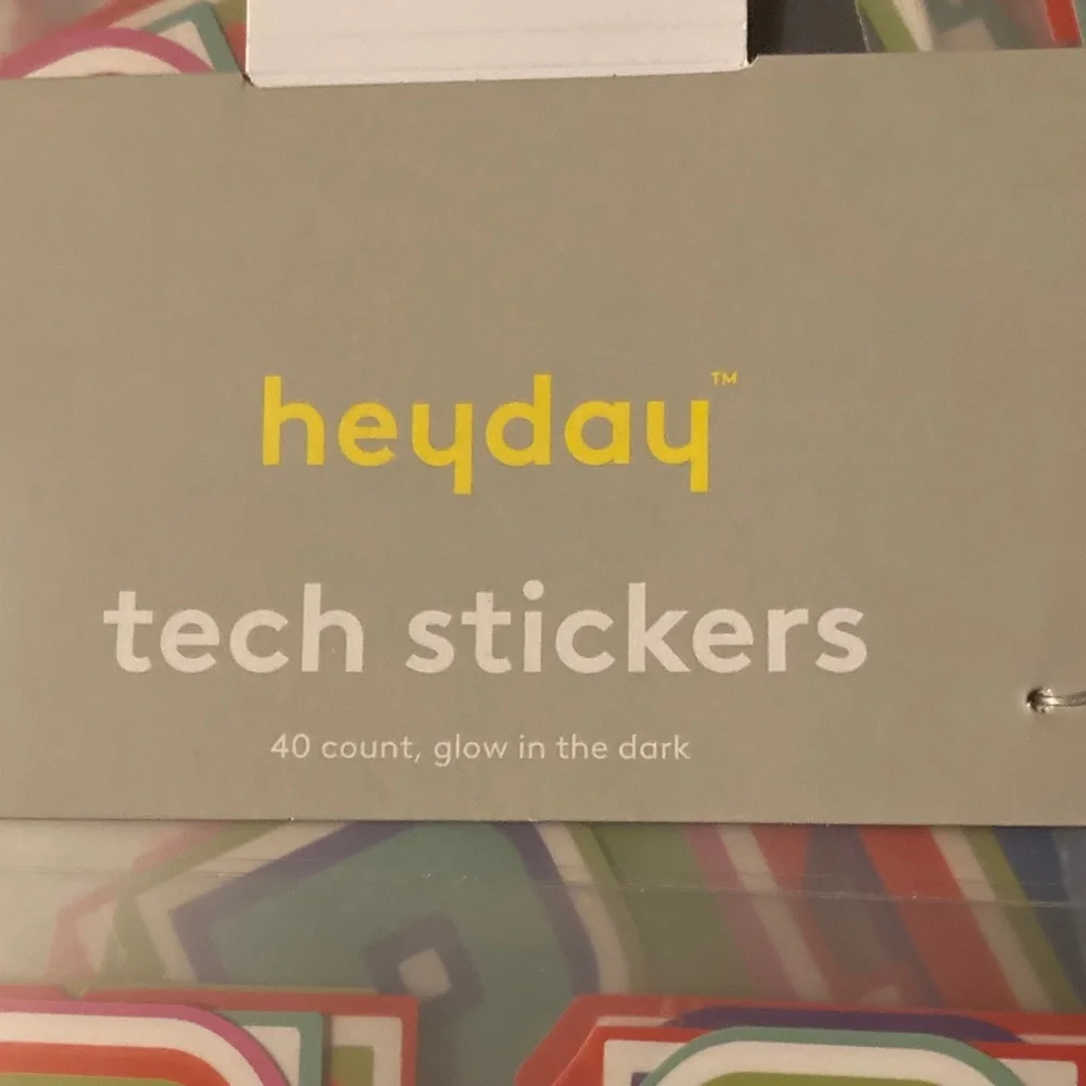 Heyday Vibrant Alphabet Tech Stickers set of 5pk